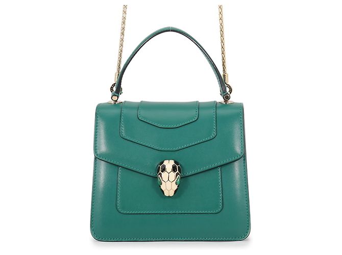 Bulgari Bolsa Bvlgari Serpenti Forever em Emerald Green