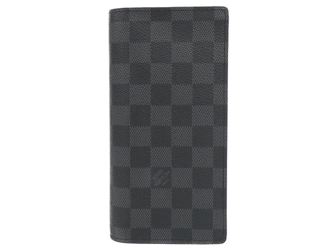 Louis Vuitton Damier Graphite Portefeuille Brazza Wallet Damier ebene