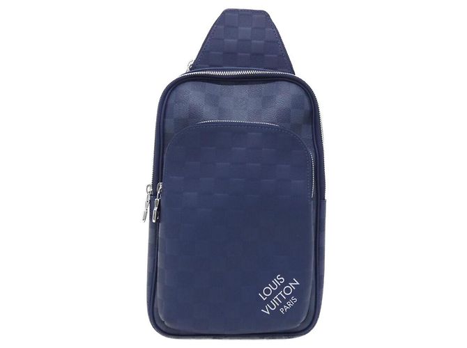 Borsa Sling Louis Vuitton Damier Squared Avenue Blu