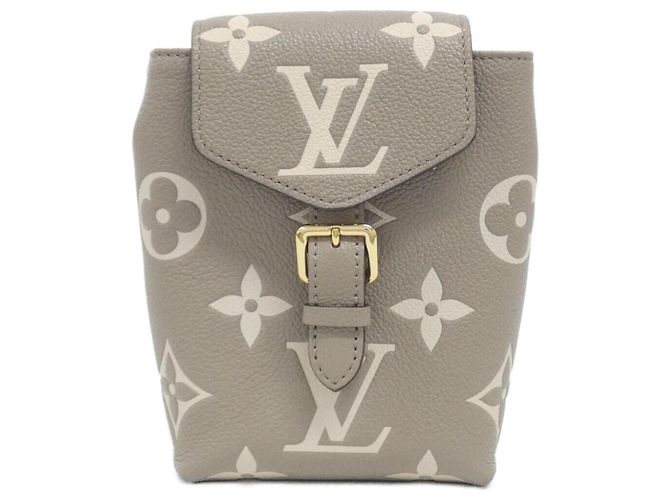 Louis Vuitton Bicolor Monogram Empreinte Tiny Backpack Grey Cream
