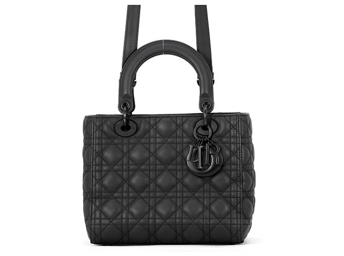 Christian Dior Lady Cannage Medium Handtasche Schwarz