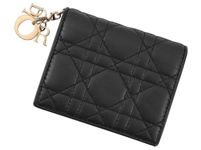 Christian Dior Bi-fold Geldbörse Schwarz