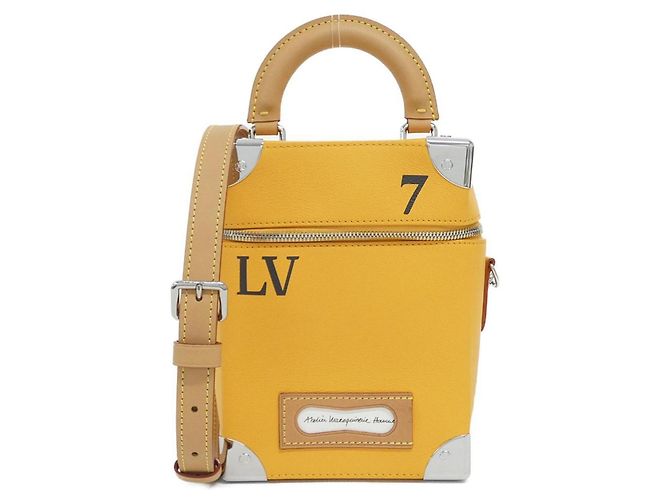 Louis Vuitton Vertical Box Trunk Handtasche Golden Gelb