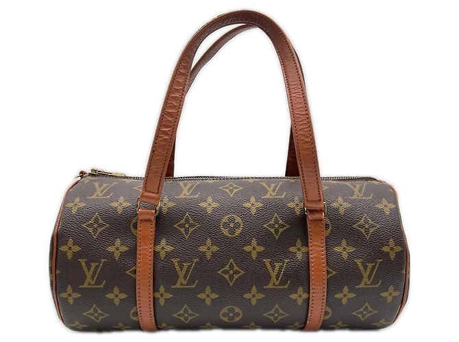 Bolsa Louis Vuitton Monogram Papillon 30 Marrom Bege