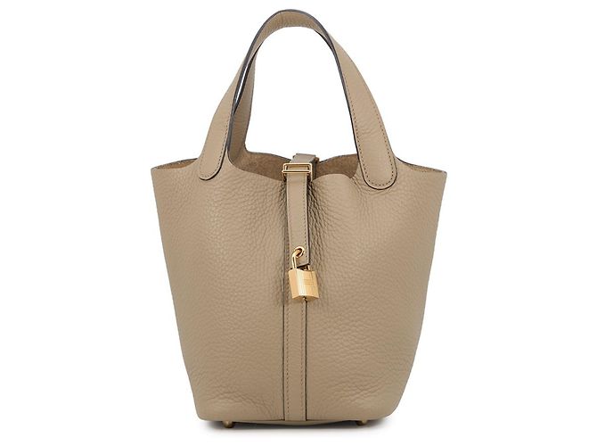 Hermès Bolsa Hermes Picotin Lock PM Bege
