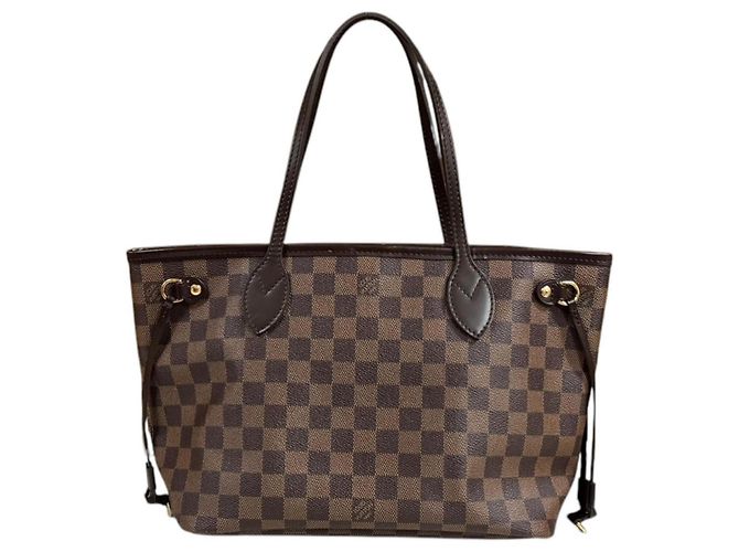 Borsa Tote Louis Vuitton Neverfull PM Damier Marrone Multicolore Damier ebene