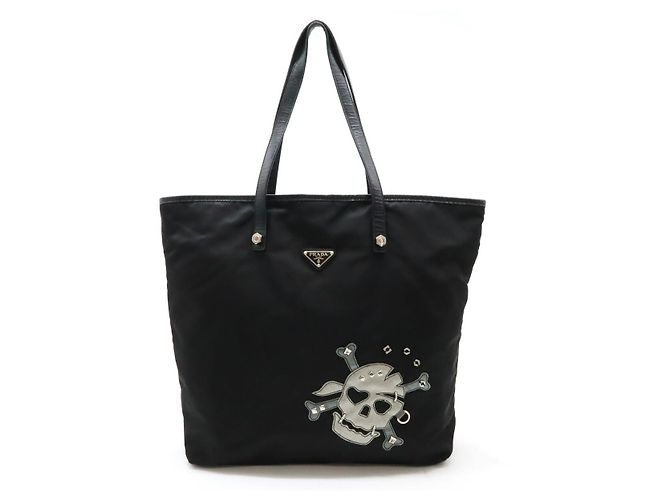 Tote Sac 2 voies Prada Skulls Nylon Noir