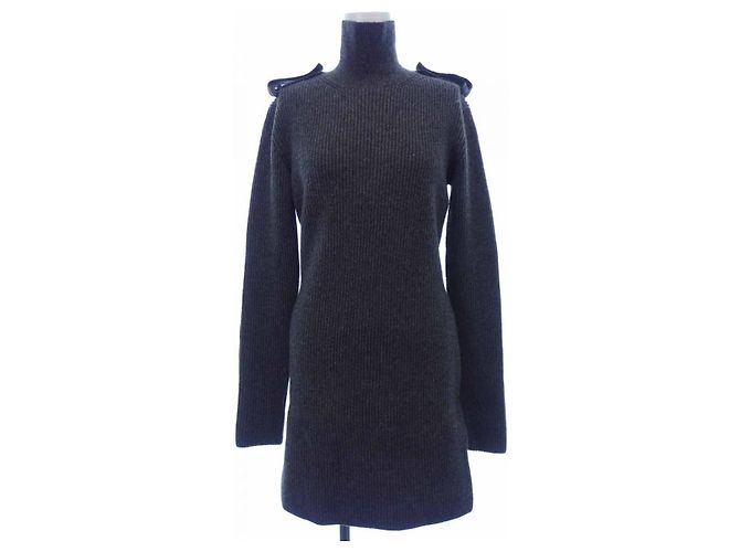 Alexander McQueen Kleid aus Kaschmirgemisch Braun