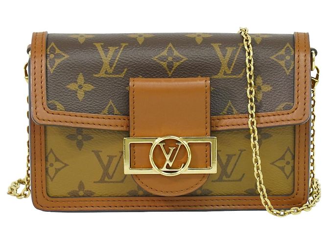 Louis Vuitton Dauphine Reverse Monogram Canvas Mini Marron