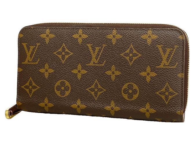 Cartera Zippy Monogram Louis Vuitton Castaño