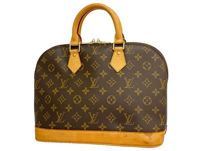 Louis Vuitton Alma Monogram Handtasche Braun