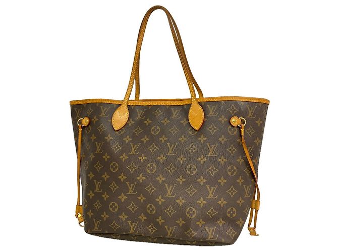 Louis Vuitton Monogram Neverfull MM Tote Bag Braun