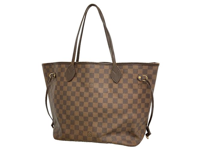 Louis Vuitton Damier Neverfull MM Tote Bag Damier ebene