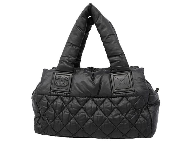 Sac cabas Chanel Coco Cocoon en nylon Noir
