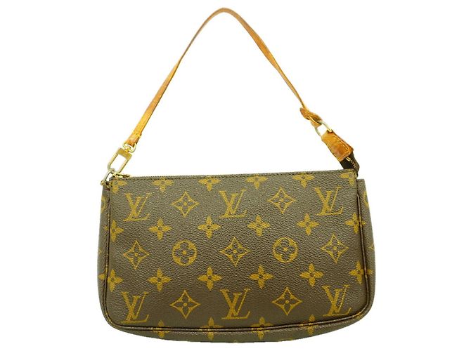 Louis Vuitton Monogram Pochette Accessoires Tasche Braun