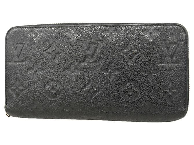 Louis Vuitton Monogram Empreinte Zippy Wallet Preto