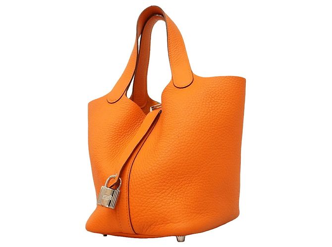 Hermès Sac à main Hermes Picotin Lock PM Orange