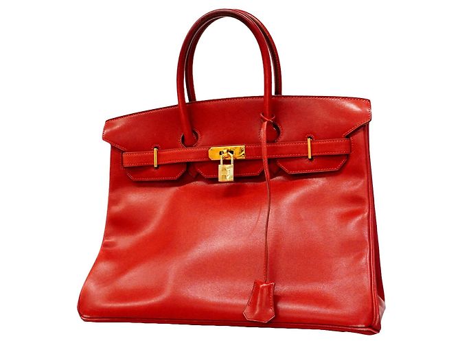 Hermès Borsa a mano Hermes Birkin 35 Rosso