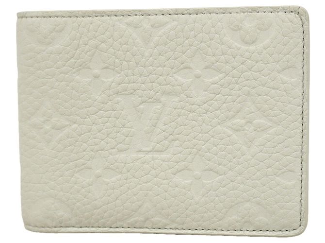 Louis Vuitton Monogram Taurillon Bill Wallet Grey