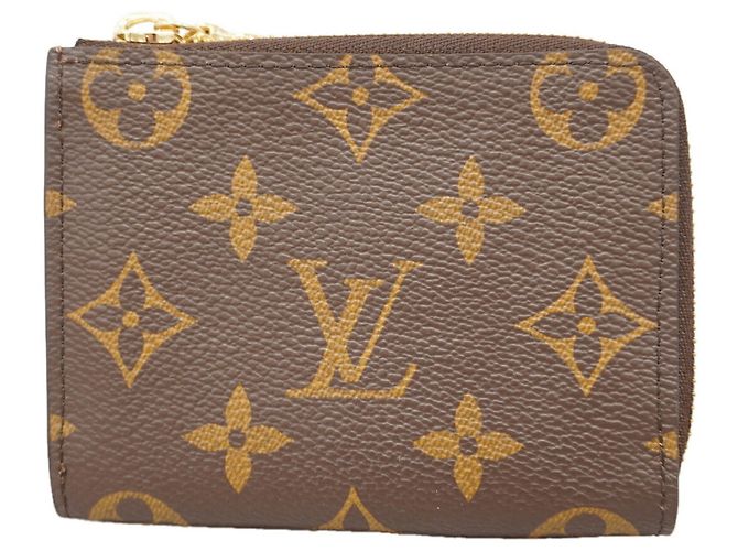 Louis Vuitton Monogram Portefeuille Noir Compact Wallet Marrom