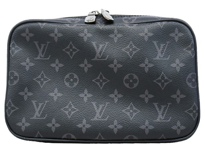 Louis Vuitton Monogram Eclipse Trouse Toilette GM Pouch Preto