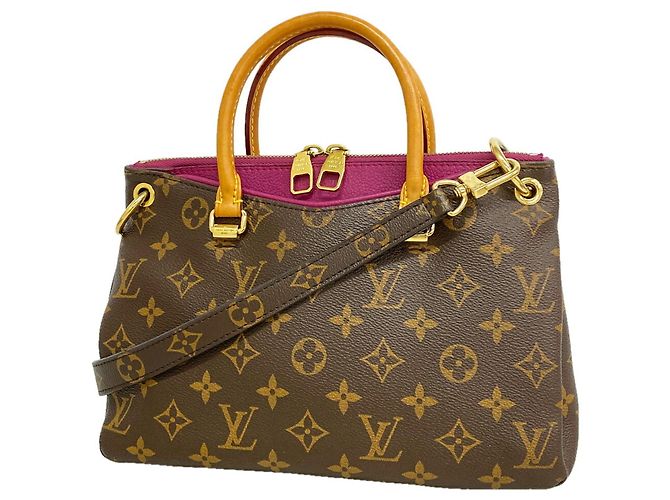 Borsa Louis Vuitton Monogram Pallas BB Viola scuro