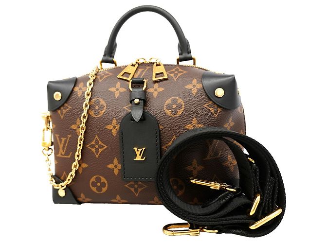 Borsa Louis Vuitton Monogram Petite Marsouple Marrone