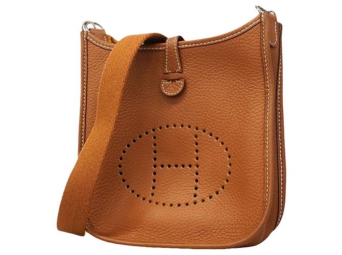 Hermès Borsa a tracolla Hermes Evelyne TPM D'oro