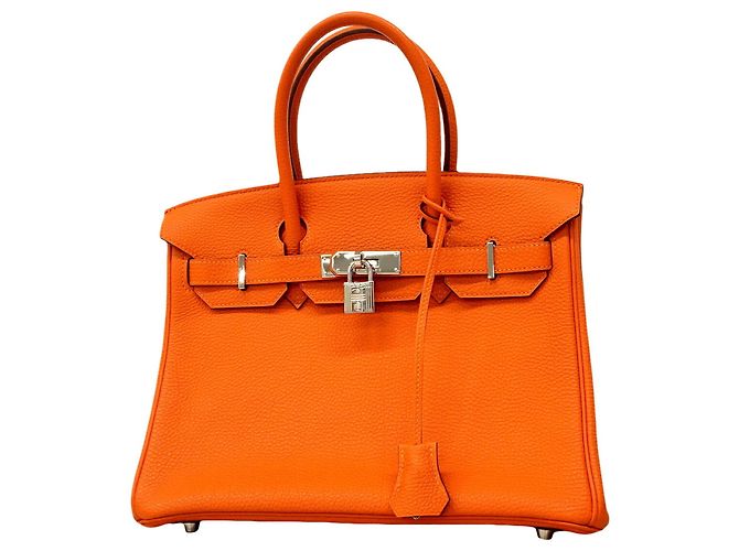 Hermès Bolsa Hermes Birkin 30 Laranja