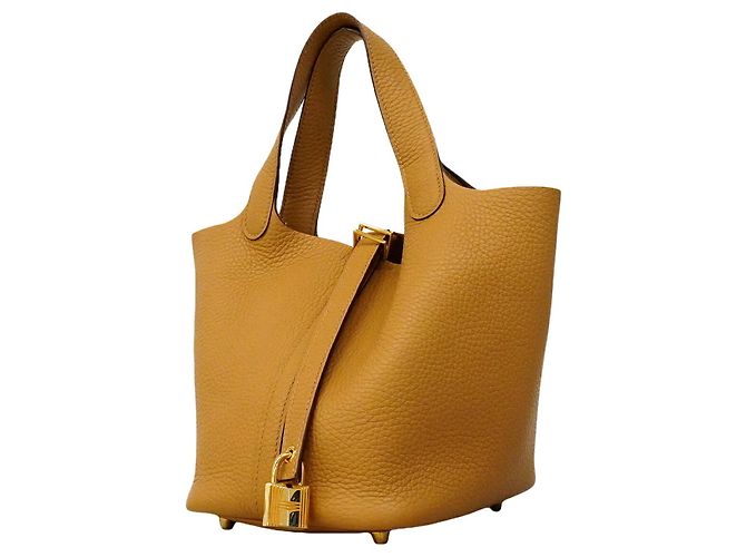 Hermès Bolsa Hermes Picotin Lock PM Marrom