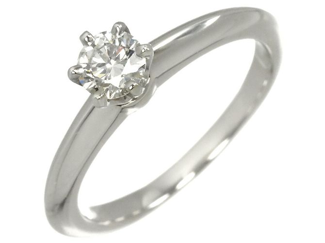 Tiffany & Co. Solitärring aus Platin
