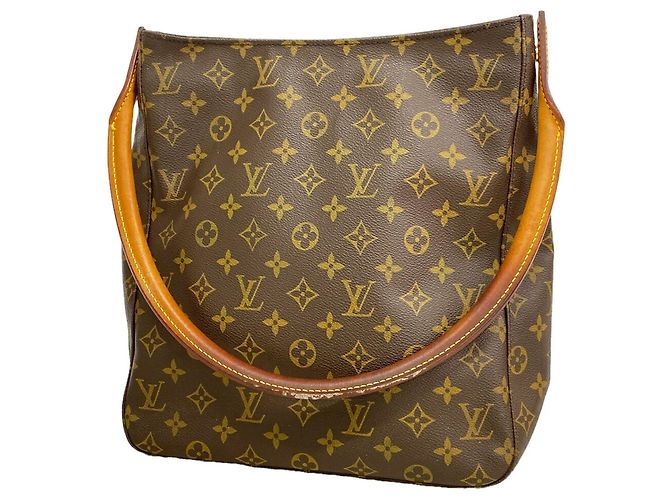 Bolsa de Ombro Louis Vuitton Monogram Looping GM Marrom