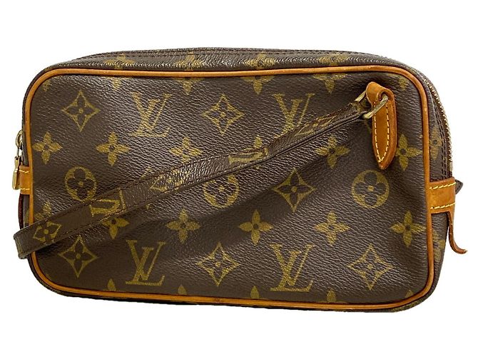 Borsa a tracolla Louis Vuitton Monogram Pochette Marly Bandoulière Marrone