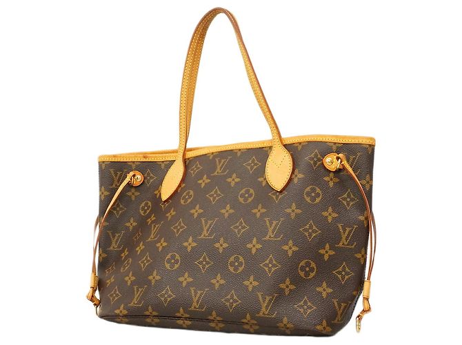Sac Cabas Louis Vuitton Monogram Neverfull PM Marron