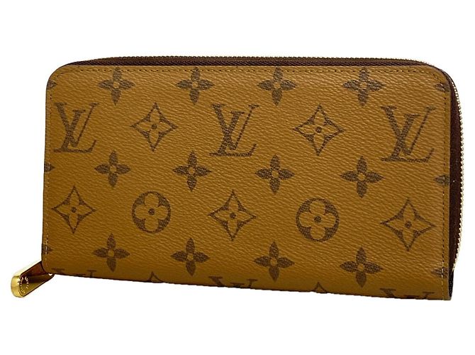 Cartera Zippy Monogram Reverse Louis Vuitton Castaño