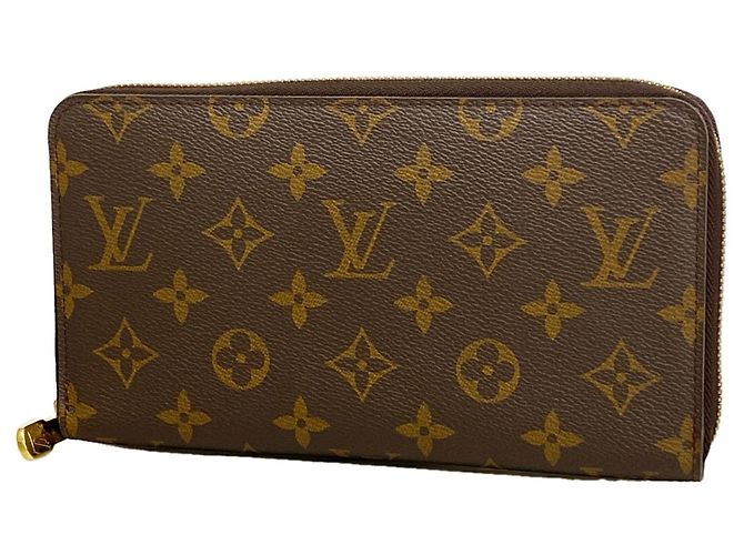 Louis Vuitton Monogram Zippy Organizer Long Wallet Brown