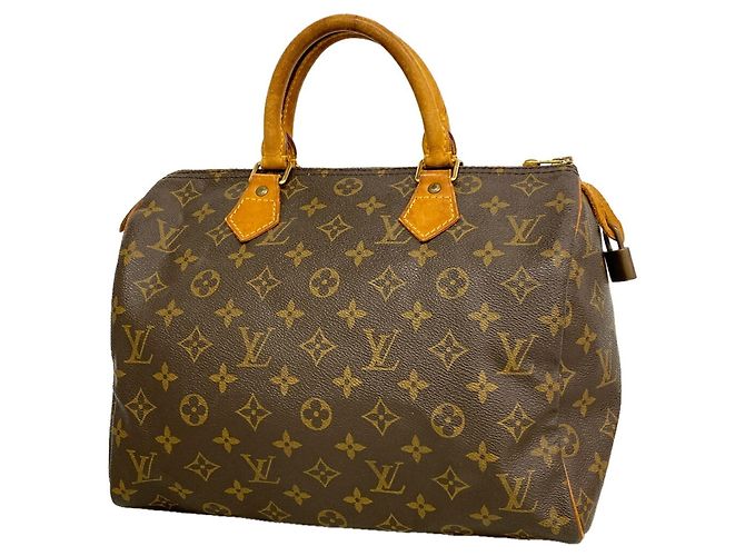 Borsa Louis Vuitton Monogram Speedy 30 Marrone