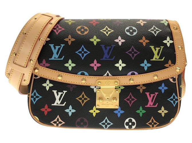 Borsa a tracolla Louis Vuitton Multicolor Sologne M92639 Nero