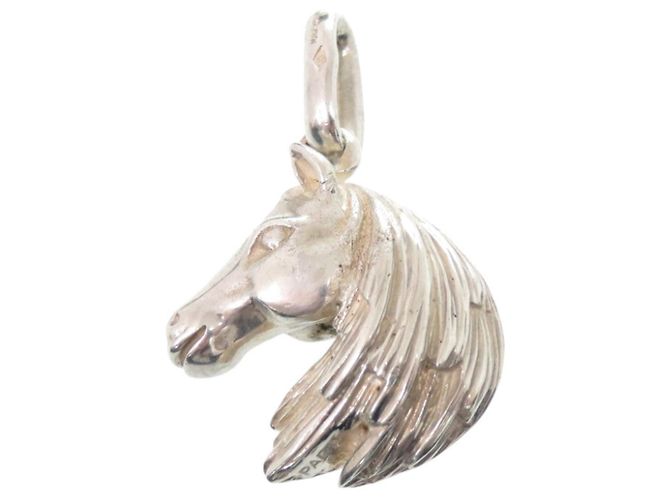 Hermès Colgante Hermes Cheval Horse Charm Plata
