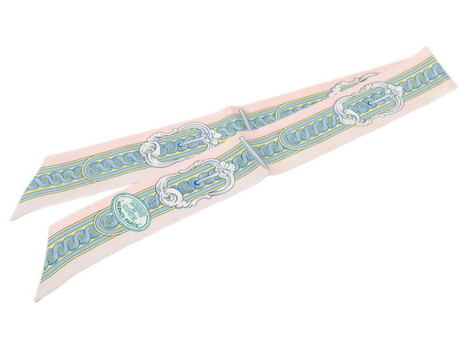 Hermès Pañuelo Hermes Twilly BRIDE DE COUR Rosa Multicolor