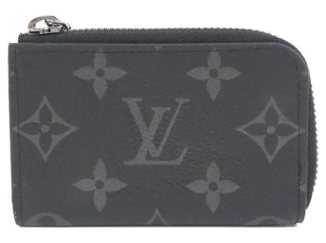 Portamonete Louis Vuitton Monogram Eclipse Nero