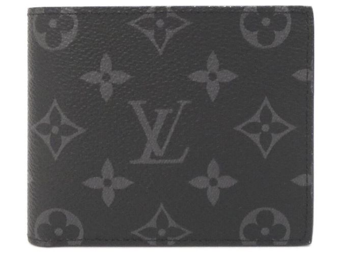 Louis Vuitton Monogram Eclipse Portefeuille Marco M62545 Wallet Black