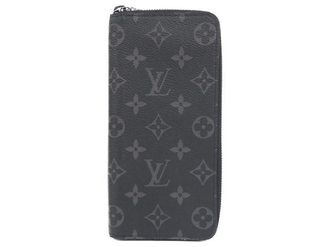 Louis Vuitton Monogram Eclipse Zippy Wallet Vertical Black