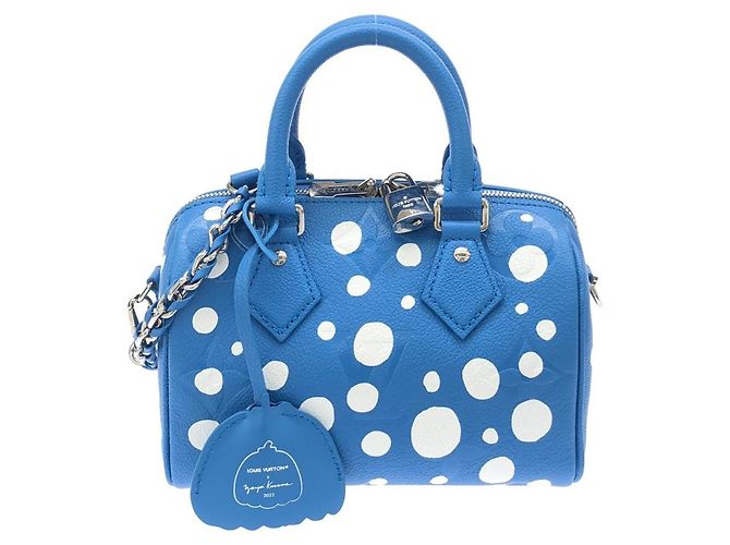 Speedy Borsa a tracolla Louis Vuitton Monogram Empreinte Blu