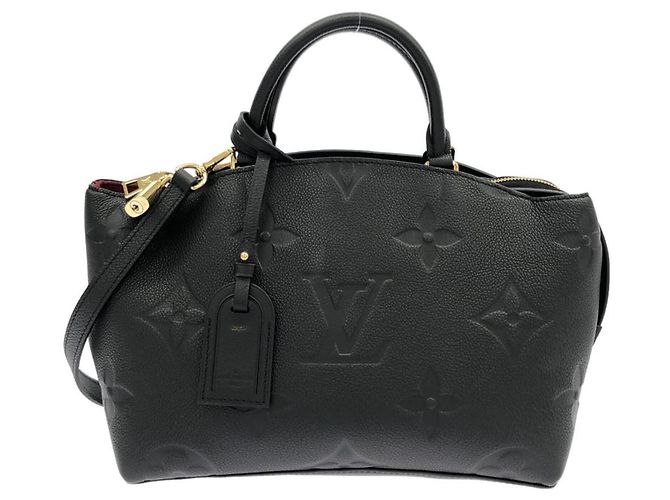 Bolsa Louis Vuitton Monogram Empreinte Petit Palais PM M58916 Preto