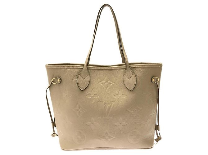 Bolso Louis Vuitton Monogram Empreinte Neverfull MM Gris