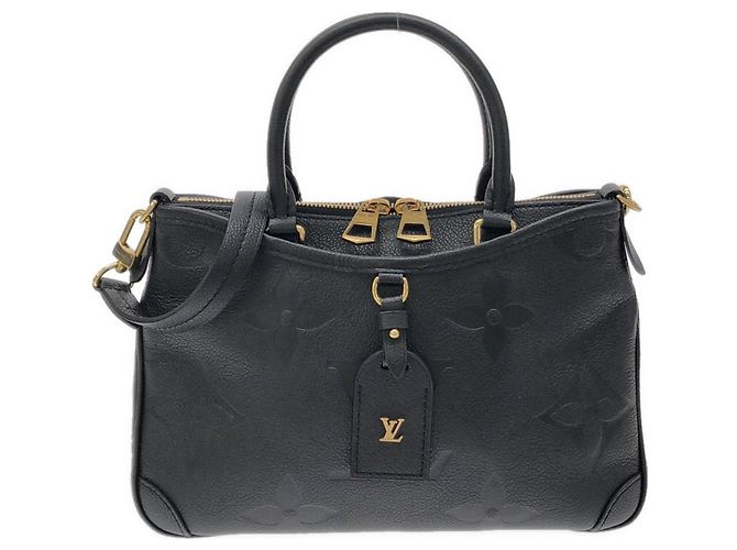 Sac à main Louis Vuitton Monogram Empreinte Trianon PM Noir