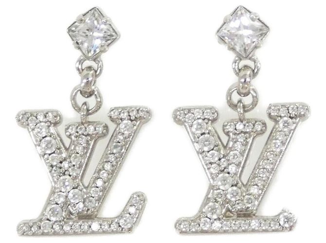 Orecchini a lobo Louis Vuitton Lady LV M02513 Argento