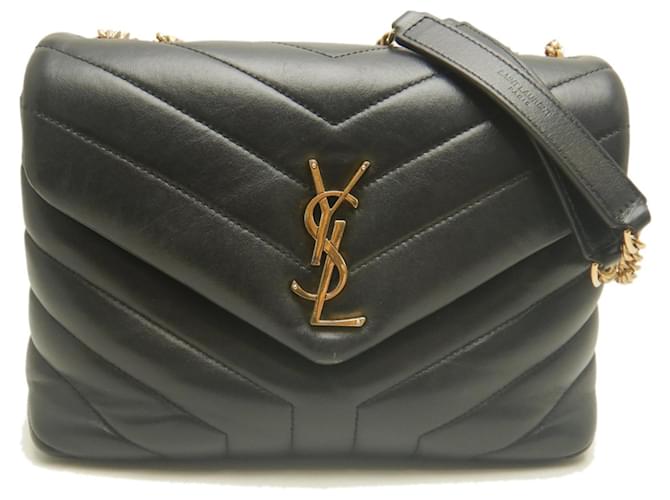 Sac à épaule Yves Saint Laurent Loulou Small Matelassé Noir 