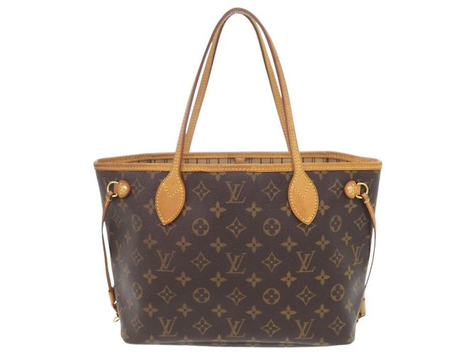 Bolso Tote Louis Vuitton Neverfull PM Monogram Beige Monograma